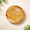 Beautiful Round Wooden Serving Tray 12 Inch