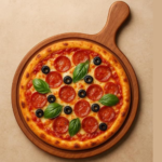 Original Sheesham Wood Round Pizza Serving Tray 1