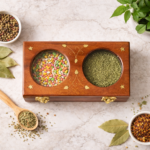 Premium Wooden Dry Fruits Box with Glass Lid