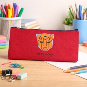 Red Transformers Canvas Pencil Pouch