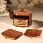Wooden Kettle Shape Coasters 3