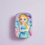 3D Hard-Shell Princess Pink Pencil Case for Kids