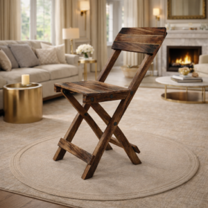 Antique Mango Wood Kids Folding Chair