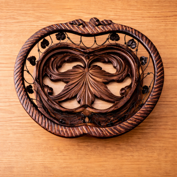 Antique Wooden & Iron Fruit Basket 2