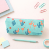 Canvas Series Zipper Pen & Pencil Pouch, Durable Canvas Stationery Organizer