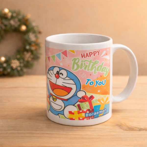 Doraemon Printed Birthday Mug
