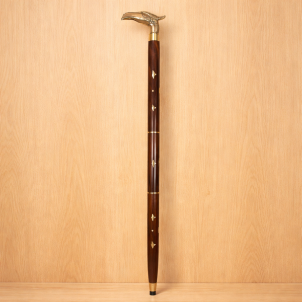 Elegant 3 Feet Foldable Wooden Walking Stick for Men