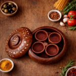 Handcrafted Wooden Masala Box with 4 Compartments 1
