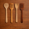 Premium 4-Piece Wooden Spatula Set