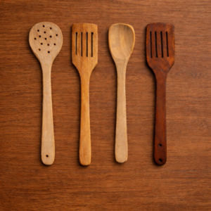 Premium 4-Piece Wooden Spatula Set