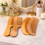Premium Wooden Comb Set of 4 for Hair Care