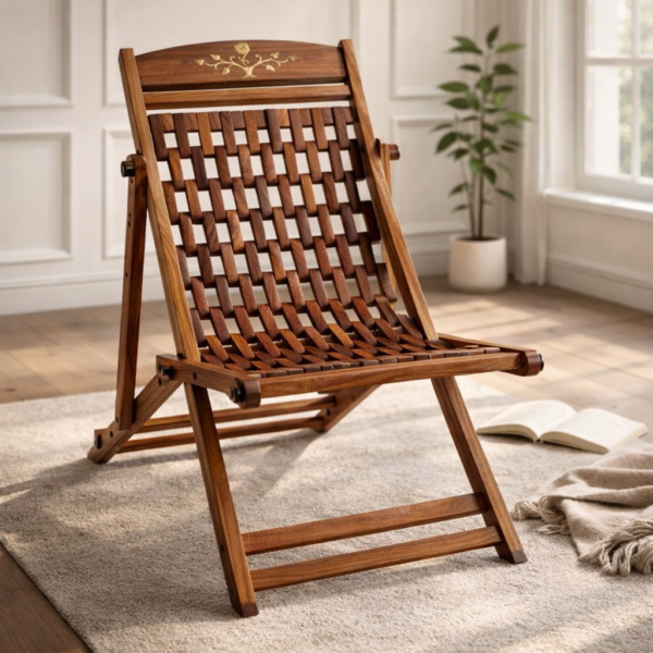 Wood Easy-to-Carry Folding Gitti Chair