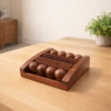 Wooden Acupressure Foot Massager with 4 Rollers