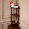 Wooden Hand-Carved Corner Shelf