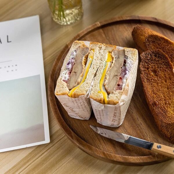 Round Wooden Serving Tray for Coffee Table 3