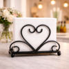 Heart Shape Iron Napkin Tissue Holder for Table
