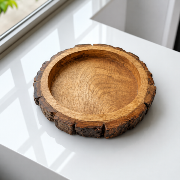 Round Serving Buckle Tray 8 inch