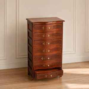 Handcrafted Solid Wood 6 Drawer Chest of Drawers