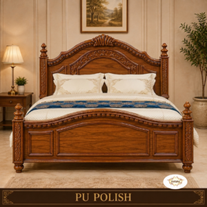 Premium Made-to-Order Teak Wood Bed Headboard & Footboard Set – PU Polish CB-MTO-007