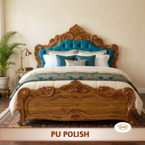 Premium Made-to-Order Teak Wood Bed Headboard & Footboard Set – PU Polish CB-MTO-011