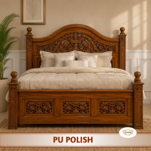 Premium Made-to-Order Teak Wood Bed Headboard & Footboard Set – PU Polish CB-MTO-012