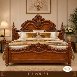 Premium Made-to-Order Teak Wood Bed Headboard & Footboard Set – PU Polish CB-MTO-006