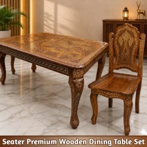 Premium handcrafted Sheesham wood dining table set