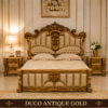 Teak Wood Headboard and Footboard Set with Duco Finish