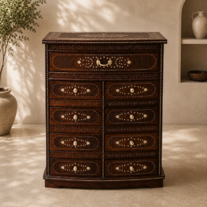 Royal Handcrafted Wooden Multi-Drawer Chest