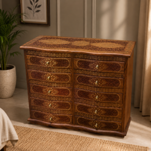 10 Drawer Sheesham Wood Chest of Drawers
